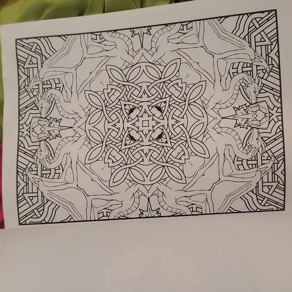 Celtics dragon coloring book - Picture 5 of 14